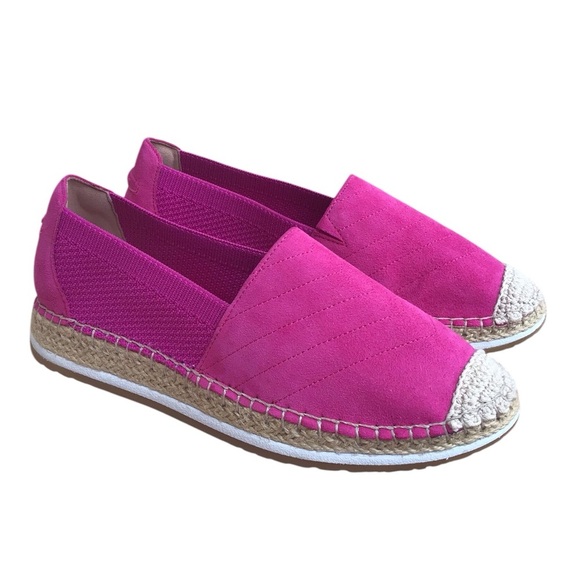Cole Haan Cloudfeel Espadrille Pink Suede Loafer Slip On Shoes Size 7.5B - Picture 3 of 15